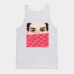 Women face hiding Tank Top